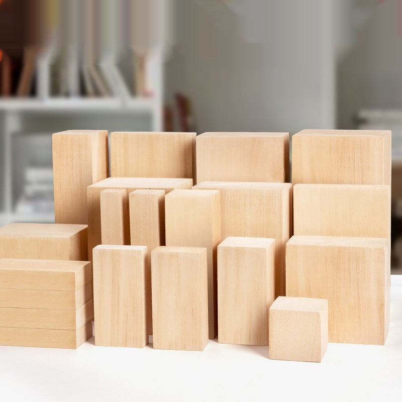 Basswood Square Carved Wood Solid Wood Material Strip