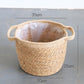Artificial woven storage basket