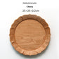 Rain Wood Japanese Hand-made Lace Tea Tray Whole Wood Handmade Carved Tray And Dinner Plate