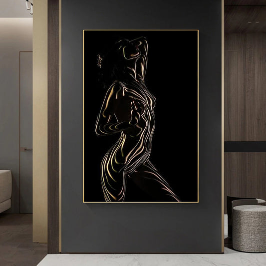 Abstract Line Female Art Home Decoration