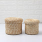 Woven storage basket
