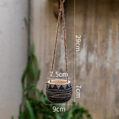 Balcony Wall Hanging Decorative Geometric Hanging Basket Planter
