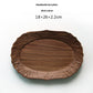 Rain Wood Japanese Hand-made Lace Tea Tray Whole Wood Handmade Carved Tray And Dinner Plate