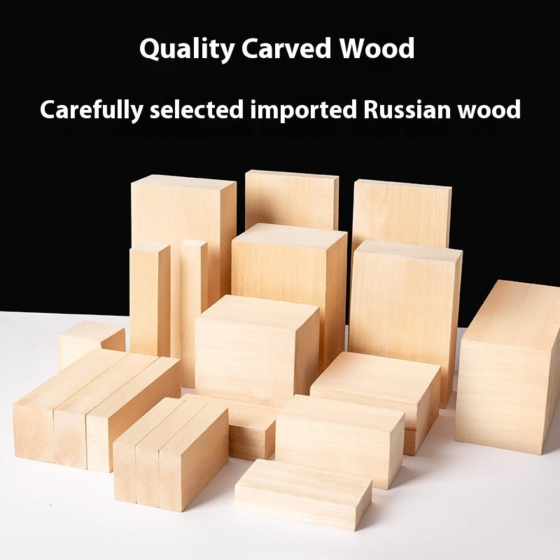 Basswood Square Carved Wood Solid Wood Material Strip