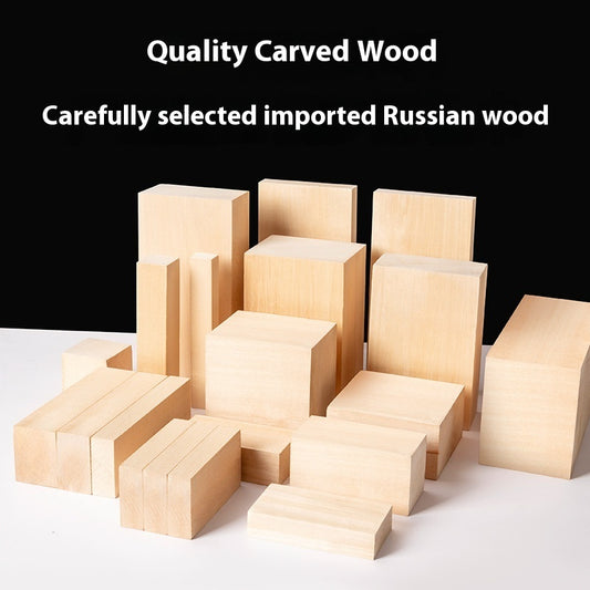 Basswood Square Carved Wood Solid Wood Material Strip