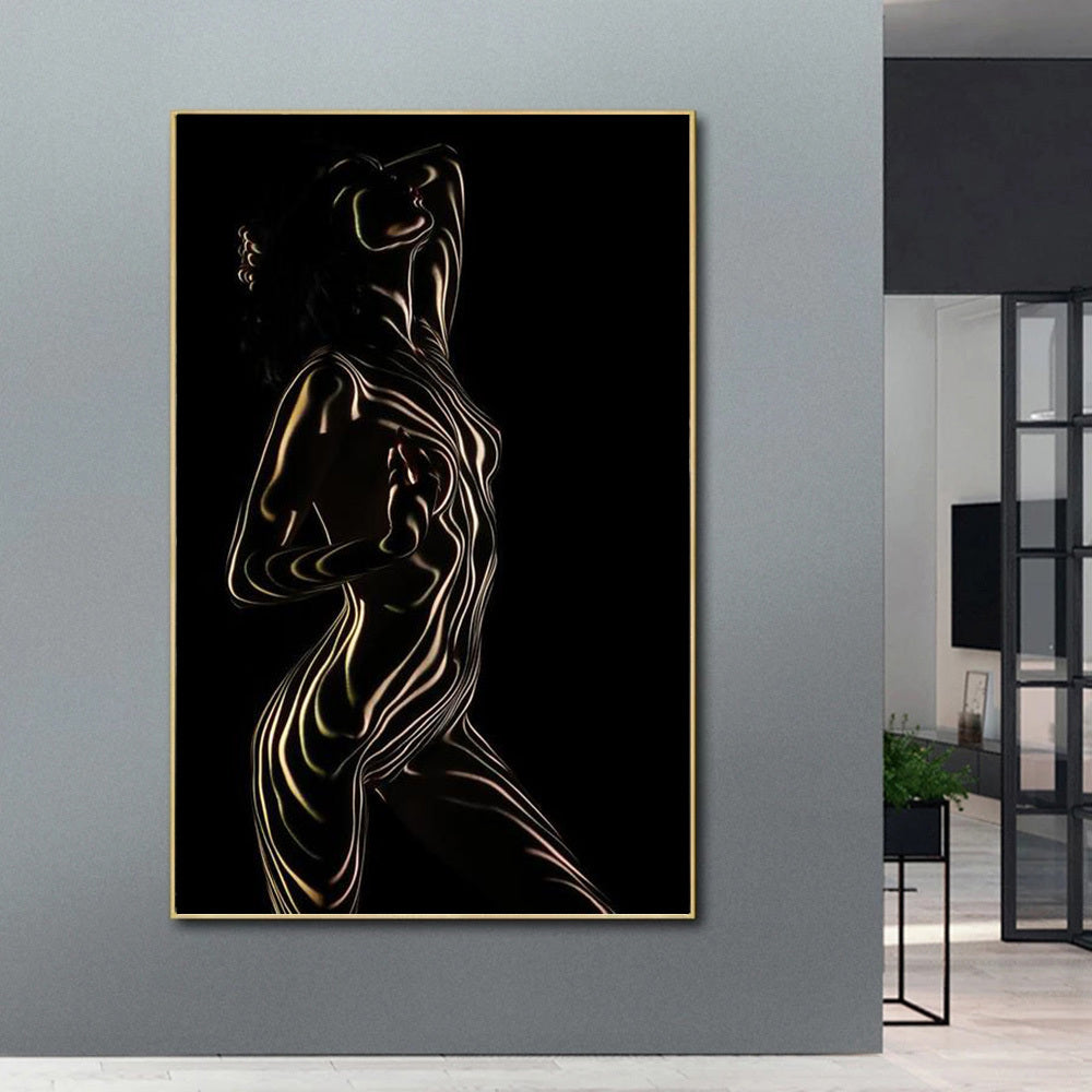 Abstract Line Female Art Home Decoration