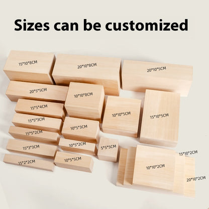 Basswood Square Carved Wood Solid Wood Material Strip