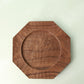 Cherry Wood Octagonal Hand-carved Western Pastry Tray