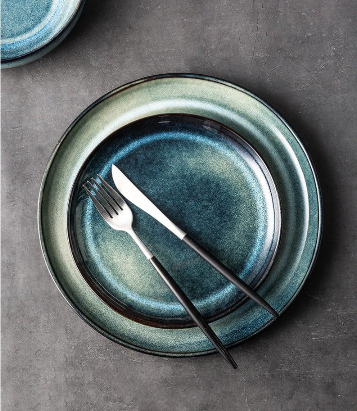 Lototo Japanese Tableware Set Ceramic Bowl Plate