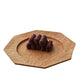 Cherry Wood Octagonal Hand-carved Western Pastry Tray